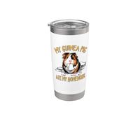 Kids Boys Girls Ate My Homework Cute Wh uinea Pig Lover Vaso térmico de acero inoxidable de doble pared