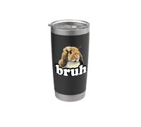 Kids Boys Girls Bruh Mini Holland Lop Bunny Rabbit Lover Vaso térmico de acero inoxidable de doble pared