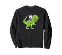 Kids Boys Girls Dino Dinosaur Siberian Husky Dog Lover Sudadera