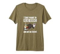 Kids Boys Girls Read Books & Pet My Ferret Lover Camiseta Premium