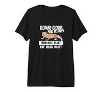 Kids Boys Girls Reptile Make Me Happy Leopard Gecko Lover Camiseta Premium