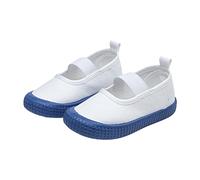 Kids Boys Girls School PE Pumps Plimsolls Shoes Unisex Children Gym Sports Trainers Black White Touch Fastening Slip On Lace Up Canvas PE Pumps Back to School Trainers