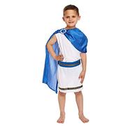 Kids Boys Roman Emperor King Toga Caesar Greek Childs Fancy Dress Costume Outfit World Book Day/Week (7-9 years) by Henbrandt