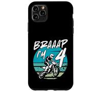Kids Braaap Im 4 Dirt Bike 4th Birthday Bday Motocross Boys Carcasa para iPhone 11 Pro MAX