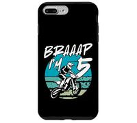 Kids Braaap Im 5 Dirt Bike 5th Birthday Bday Motocross Boys Carcasa para iPhone 7 Plus/8 Plus