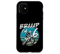 Kids Braaap Im 6 Dirt Bike 6th Birthday Bday Motocross Boys Carcasa para iPhone 11