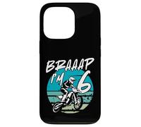 Kids Braaap Im 6 Dirt Bike 6th Birthday Bday Motocross Boys Carcasa para iPhone 13 Pro