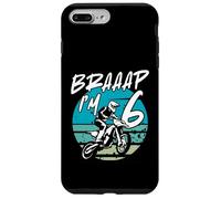 Kids Braaap Im 6 Dirt Bike 6th Birthday Bday Motocross Boys Carcasa para iPhone 7 Plus/8 Plus