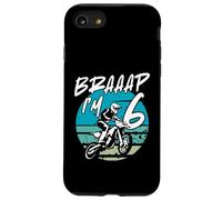 Kids Braaap Im 6 Dirt Bike 6th Birthday Bday Motocross Boys Carcasa para iPhone SE (2020) / 7/8