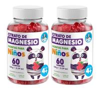 Kids Calm Magnesio Gominolas para Niños sin Azúcar - Gomitas para Dormir - Suplemento Magnesio Niños y Adultos Sin Gluten y Vegetarianas (60 unidades, Pack de 2)