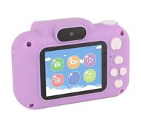 Kids Camerakids Digi Kids Camera Toy 1080p HD Dual Lente Silicona 2 Pulgadas IPS Pantalla 8X Zoom Digital Autococus Pequeña Cámara Digital con Música para Regalos de Cumpleaños Puzzle Blue