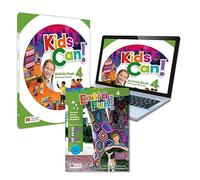 KIDS CAN! 4 Activity Book: Cuaderno de actividades impreso + acceso a la versión digital y app Navio