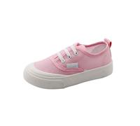 Kids Canvas Shoes Unisex Boys Girls School Trainers Children's Black/White Lace Up School PE Pumps Plimsolls Breathable Walking Running Gym Sports Trainers