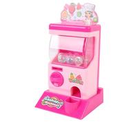 Kids Capsule Vending Machine, Miniature Capsule Machine, Educational STEM Toy with 10 Mini Capsules for Children, Desktop Fun for Boys and Girls (Pink)