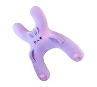 Kids Car Neck Pillow - Cute Rabbit Plush Travel Support Cushion, Ergonomic Head Back Rest Pillow | Safety Travel Concept, For Car Seat Comfort,Family Vacation Driving Use