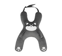 Kids Car Pillow - H-Shaped Adjustable Travel Neck Pillow | Neck Support Animal Plush Toy | Child Sleeping Headrest | For Boys Girls Travel Road Trip Truck SUV Vehicle Train Plane Boat With Seatbelt Sl