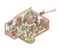 Kids Cartoon Sticker Scenes - Educational Cute Sticker Set, 3D Effect House Stickers | Cute Reusable Stickers Scene Set For, Fun Learning Activity To Enhance Fine Motor Skills & Creativity