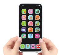 Kids Cell Phone Toy - Simulated Touch Screen, Interactive LED Lights, Sound Effects, Durable Build | Learning For Boys and Girls, Early Childhood Play, Mobile Pretend Toy, Educational Fun