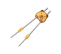 Kids Chopsticks Helper, Capybara Chopstick Trainer, 1.18x1.38 Inch, Cute Non-Slip Design, Comfortable Finger Placement, Beginner Learning Aid for Snacking Home Kindergarten Dining