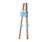 Kids Chopsticks Training - Reusable Cute Car Finger Helper Trainer | Beginner Learning Chopsticks for Right or Left Hand Use | Fun Practice Utensils for Kids Eating Skills Development | for Boys Girls