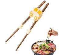 Kids Chopsticks Training - Reusable Cute Car Finger Helper Trainer Chopsticks For Beginner Practice Right And Left Handed Boys Girls Students Home School Lunch
