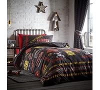 Kids' Club Bedding Glow in The Dark Duvet Cover Set Bedding Range Toxic Caution-Juego de Funda de edredón Reversible Que Brilla en la Oscuridad para Cama Individual, Multicolor, Suelto