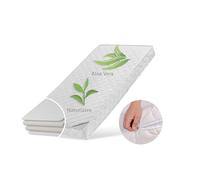 Kids Collective Colchón para bebé de 60 x 120 cm, látex Deluxe con funda de aloe vera y dos grados de dureza, 10 cm de alto, colchón para bebé de 60 x 120 cm, colchón para cuna, peso corporal hasta 60