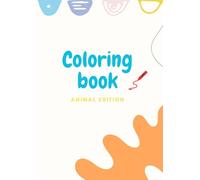 【Kids coloring book】Cute Animal Coloring Book for Kids quiet time activity, non-background coloring pages