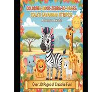 Kids coloring books: children zebra colouring book
