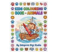 Kids Colouring Book-Animals #1: Wild Animals