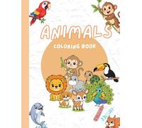 Kids colouring book : Animals Introduction: animals in jungle, cute animals, gift for kids, 3-6 years kids, for boys, for girls