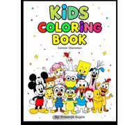 Kids Colouring Book: Cartoon Characters