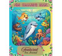 "KIDS COLOURING BOOK ,FEATURED SEA ANIMAL COLORING ": " Sea animal coloring and dot to dot lining book"