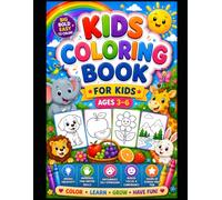 Kids Colouring Book.: Fun and Easy Coloring Pages for Kids Ages 3-6 | Animals, Flowers, Vehicles, Fruits, Birds and More | Big Pictures with Bold Outlines.