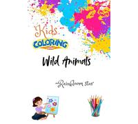 Kids colouring book: Wild animals