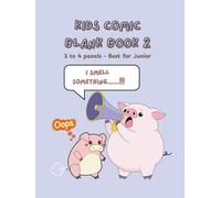 KIDS COMIC BLANK BOOK 2 ( Lavender Color ): Fun Blank Comic Book for Kids with 3 & 4 Panel Layouts | Ages 6-10 | 8.25" x 11" | 80 pages | Best for ... Beginner | Focus on Drawing and Storytelling