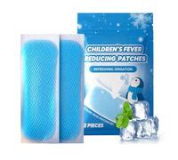 Kids Cooling Patches - Fever Relief Gel Pads Hot Weather Cooling Patches 8 Hour Long Lasting Soothing Adhesive Pads For Children Teens Soft Relief For Mom Kids