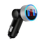 Kids&Cotton Car Accessories, 5V 3.1A Dual USB Rotatable Car Charger Car Charger (Color : Silver)