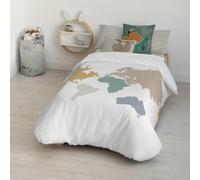 Kids&Cotton Funda Nórdica Maui Big Blanco 175 Hilos 180 x 220 cm 180 x 240 cm