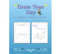 Kids Creative Drawing & Writing Journal, Draw Your Day Daily Diary and Colouring Book