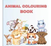 kids cute and fun animal colouring book: Learning-themed colouring pages featuring letters and animals for kids aged 3 to 7