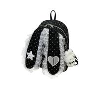 Kids Cute Backpack For School | Lace Aesthetic Adjustable Strap Compartment