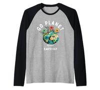 Kids Cute Earth Day Go Planet It's Your Earth Day Toddler Boy Camiseta Manga Raglan