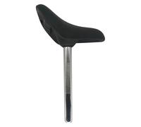 Kids Cycle Saddle, Replacement Seat with Soft Cushion PU and Iron Seatpost, Comfortable Balance Saddle for Enhanced Riding Experience, Perfect for Young Riders, 7.8x10.0 Inches