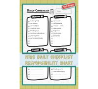 Kids Daily Checklist Responsibility Chart: To-Do List Chores Planner for Boys & Girls | 100 Double-Sided Pages