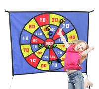 Kids Dart Board | Trampoline Dart Board Game Accessory,Recreational Throwing Sport Activities with 10 Sticky Ball Interactive Toss Toys for Indoor Outdoor Yard