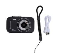 Kids Digital Camera, 2.8 Inch 48MP 4K Video Recorder with 16X Zoom, Rechargeable Children Camera with Selfie Mode and 20 Filters for Boys Girls Students (Negra)