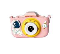 Kids Digital Camera with Front Rear Dual Lens Mini HD Outdoor Photo & Video Camera For Students Boys & Girls Toy (Pink Astronaut)
