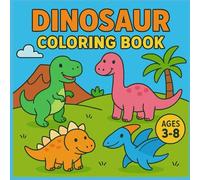 Kids Dinosaur Coloring Book: Easy & Bold designs for kids!