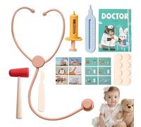 Kids Doctor Toy Play Set - Simulation Hospital Stethoscope Kit & Costume Accessories, Educational Medical Role Play for Students, Children & Kindergarten, Doctor Costume Props for Classroom Fun